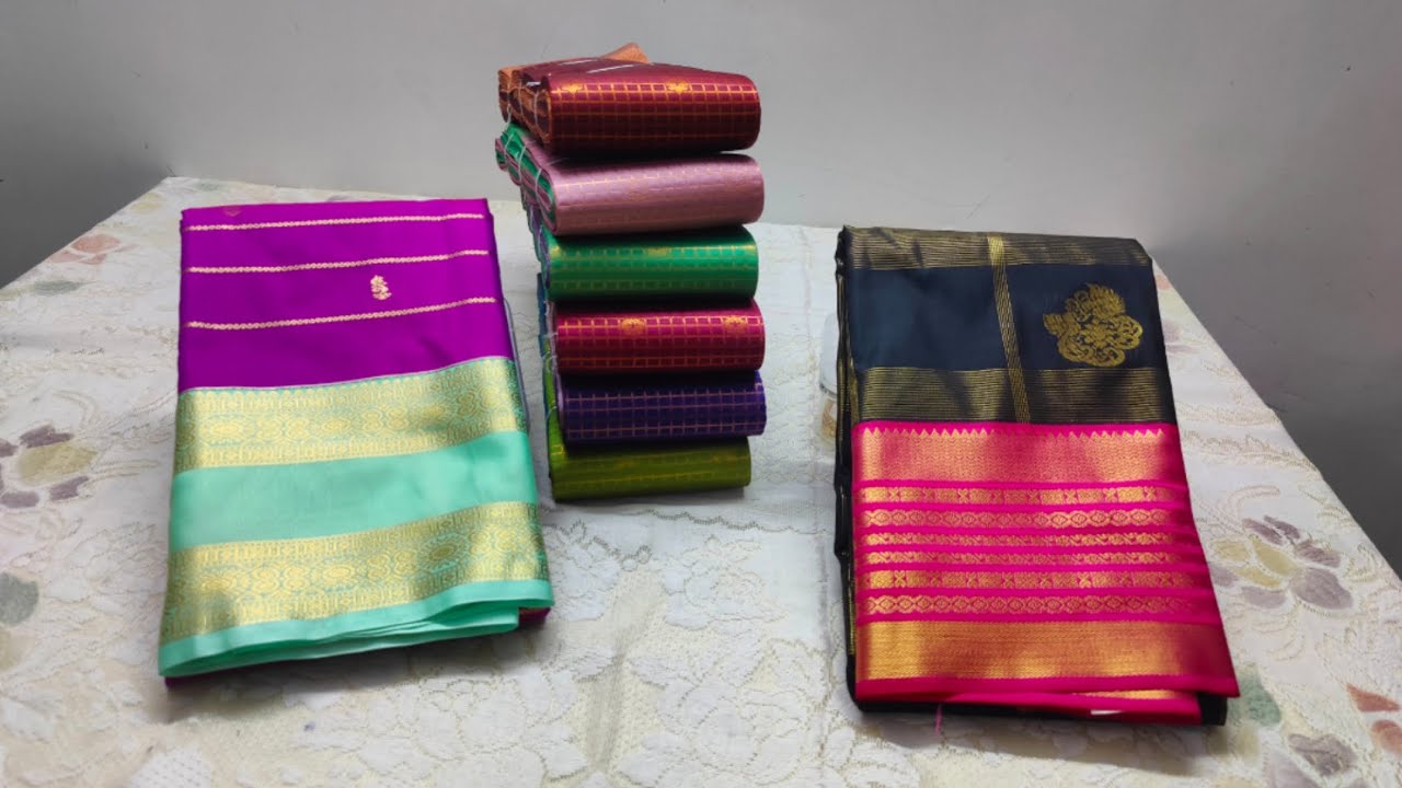 ✨Rs.875 🌟 Muhurtham Pattu Sarees ✨Wedding Silk Part - 7 💞 WhatsApp 7904777474🦚 MAA Boutique 