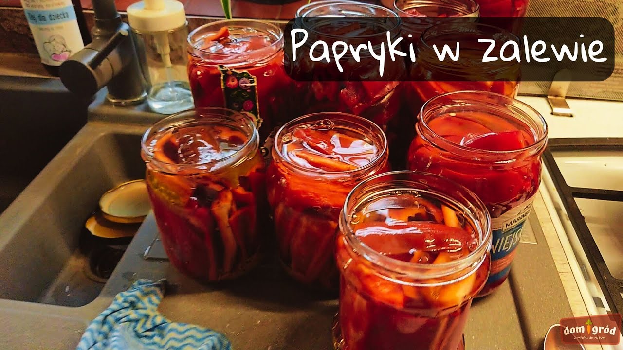 Papryki w zalewie. Słodka papryka konserwowa.