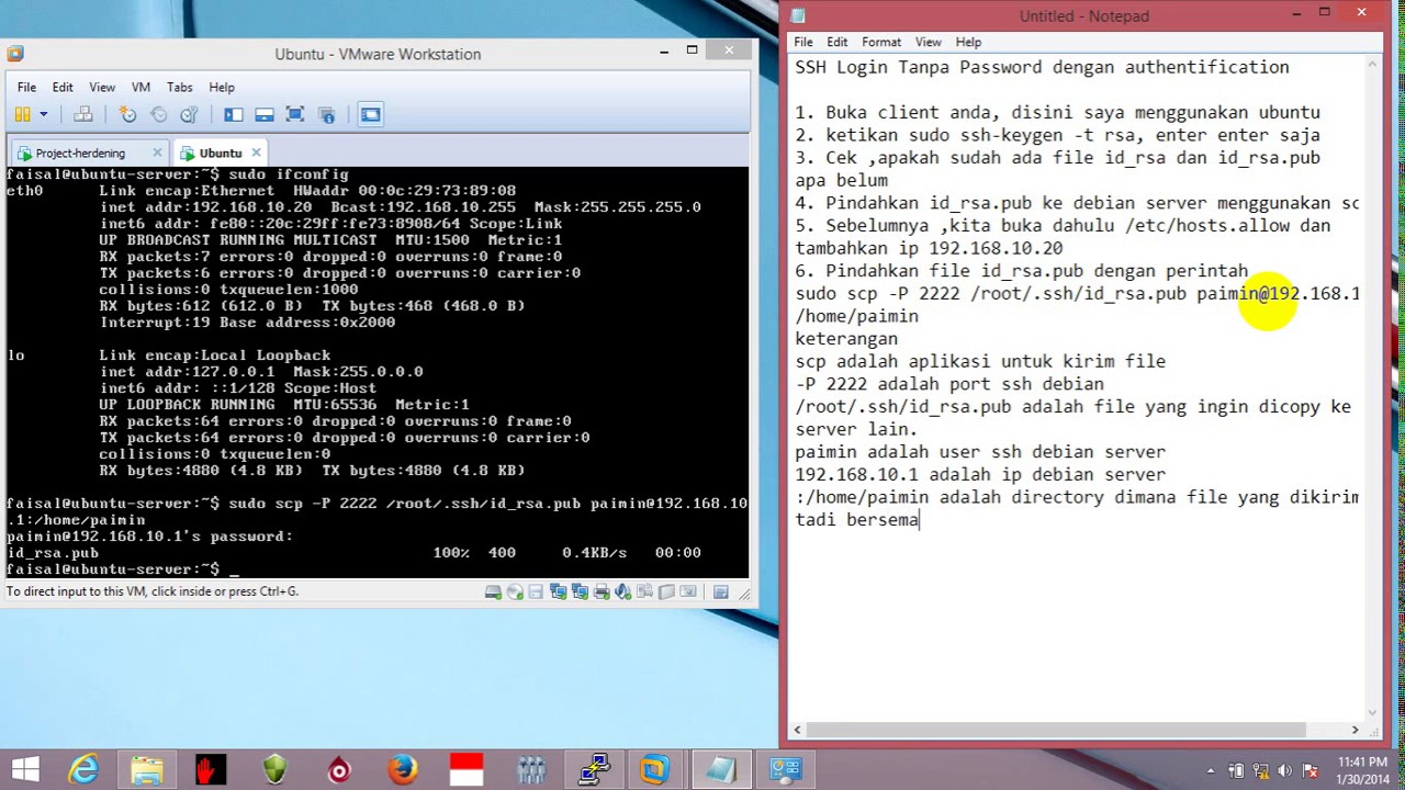 Security Hardening SSH with Private and Public Key Authentication