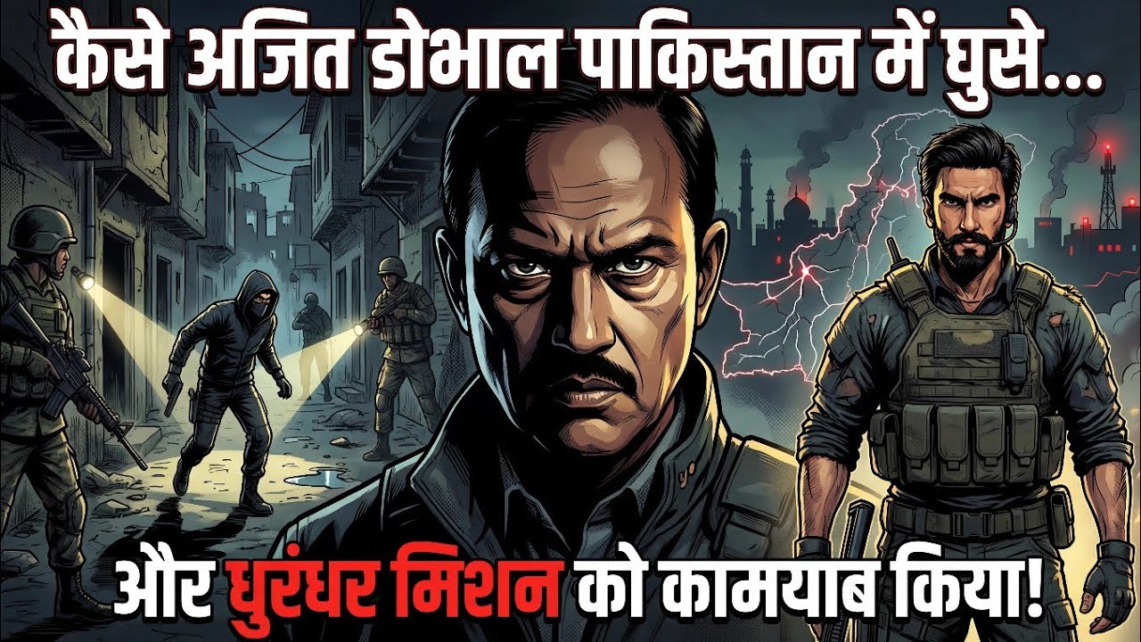 KAISE AJIT DOVAL NE PAKISTAN KE ANDAR GHUSKAR DHURANDER MISSION KO KAMYAB KIYA | 2D Animation