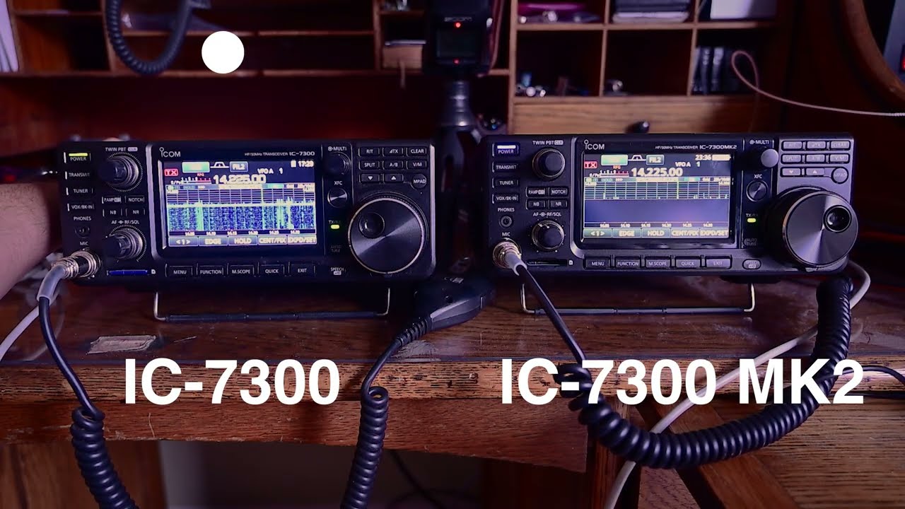 Icom IC-7300 and IC-7300 MK2 Receiver Test Comparison Side by Side IC7300MK2 New Ham Radio 7300MK2