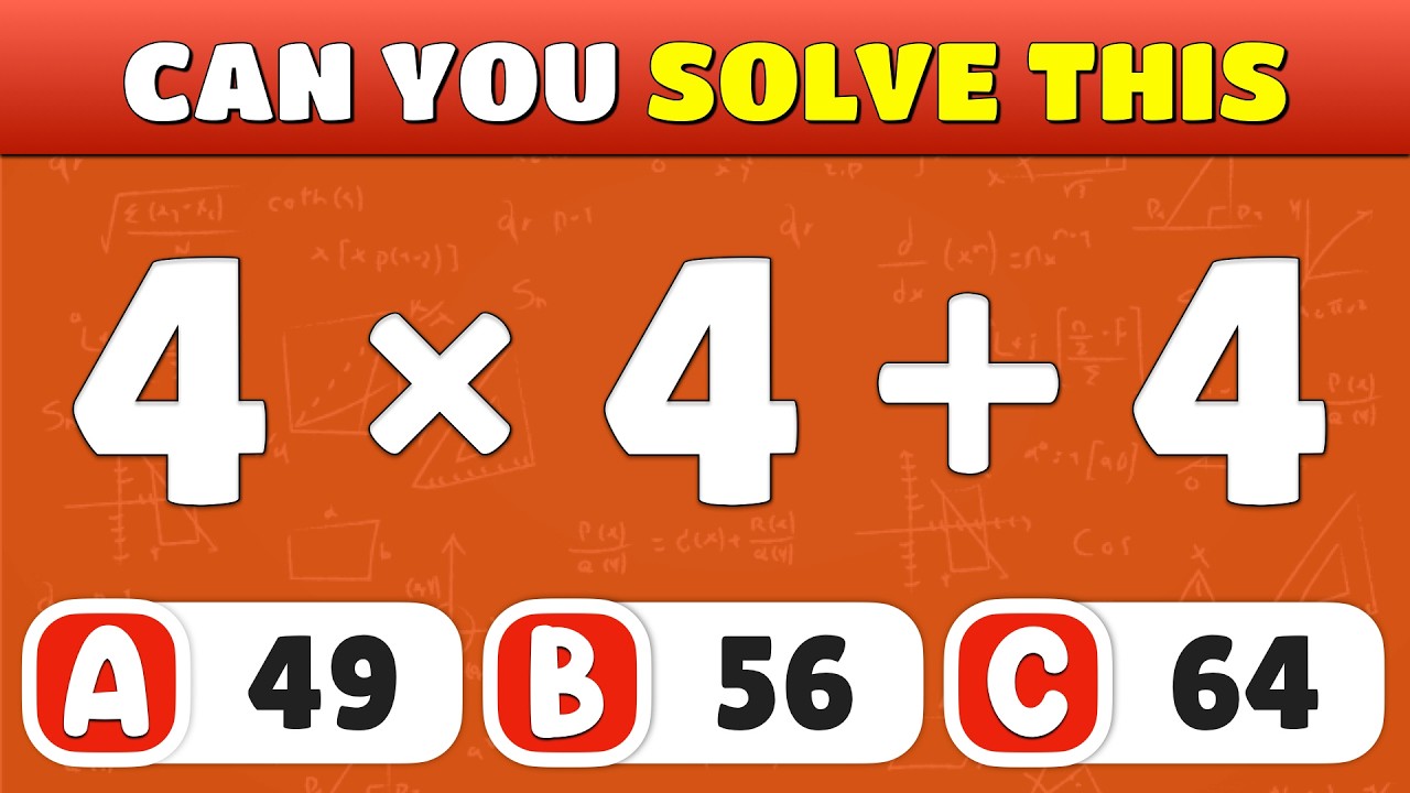 Can You Pass This Maths Quiz? | Ultimate Math Quiz Challenge! ➗🤓