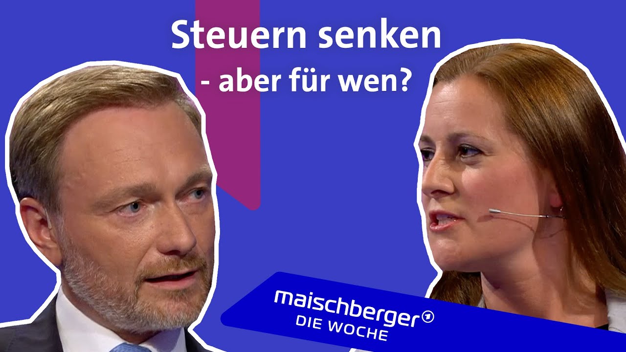 Janine Wissler und Christian Lindner über Steuerpläne und Wohnraummangel | maischberger. die woche