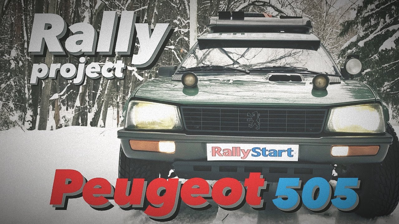 Peugeot 505 Rally project in action, winter road, good music, nature, enjoy watchin