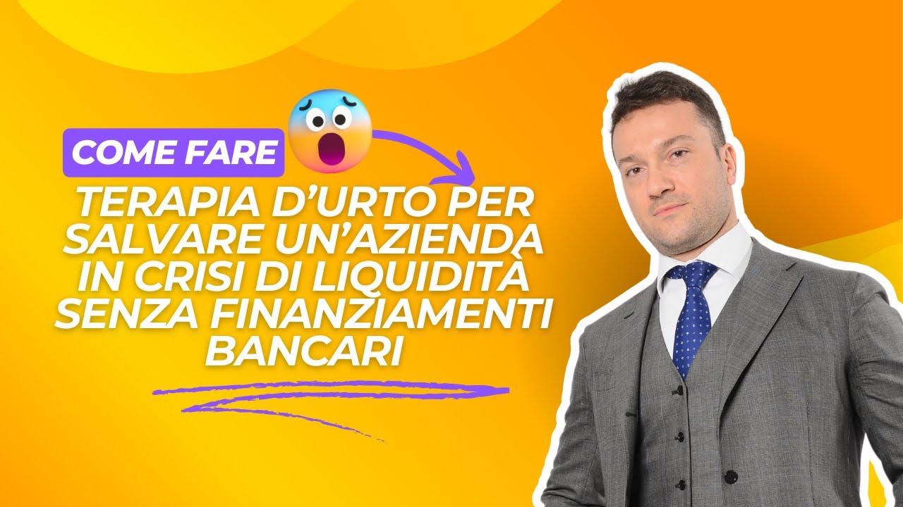 Terapia d’urto per salvare un’azienda in crisi di liquidità senza finanziamenti bancari