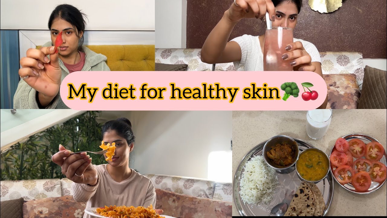 What I eat in a day for glowing skin❤️