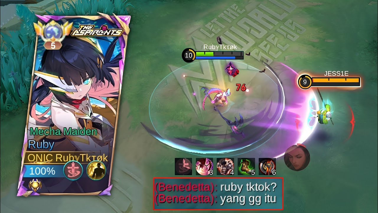 Tips Rotasi Ruby & Build Ruby Full Cooldown, Supreme Benedetta Sampe Kewalahan!!