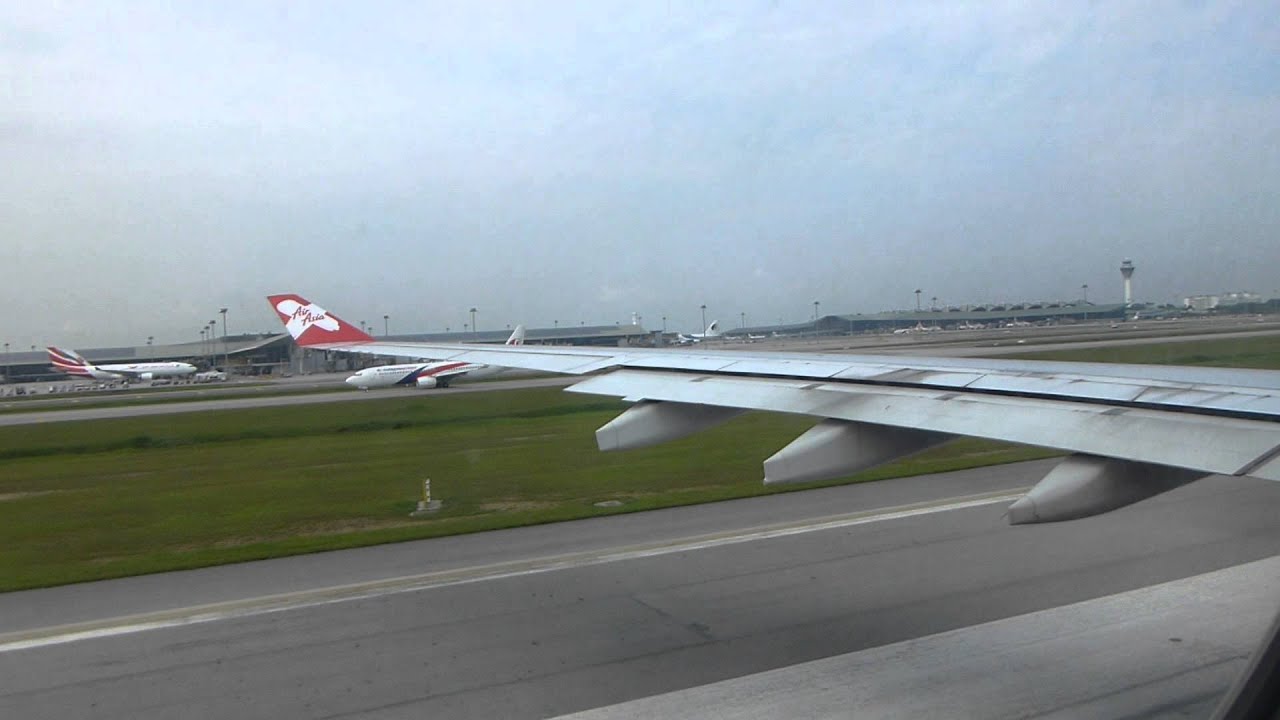 AirAsia X A330-300 9M-XXA takeoff Kuala Lumpur runway 32R