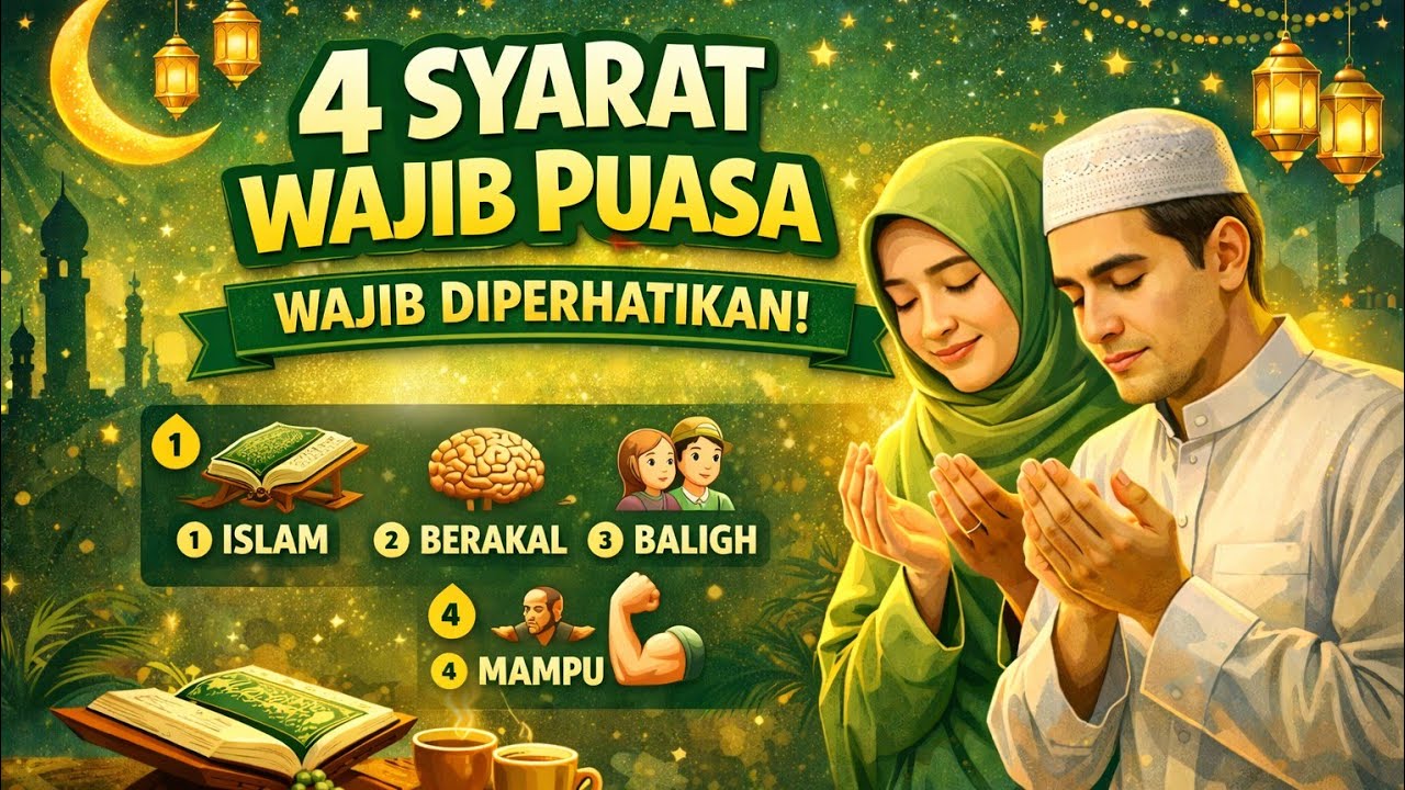Puasa mu Gak Sah Kalau Belum Lengkap 4 Syarat ini!! 😱😱