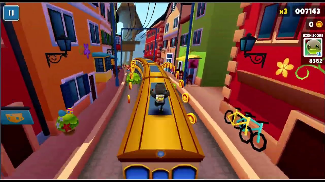 Subway Surfers 2:25 No Coin, No Keys (112 equivalent in the world).