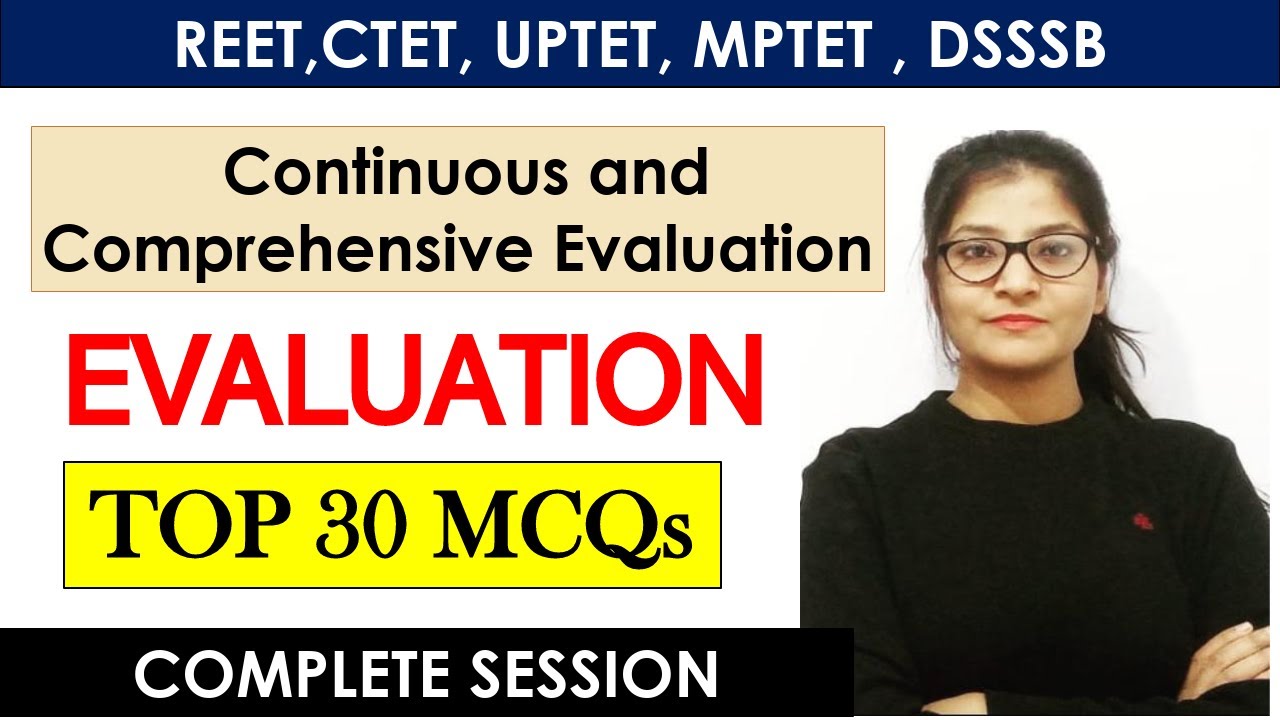 Evaluation || CCE ||  TOP 30 Questions || reet2021, ctet, uptet, mptet, dsssb