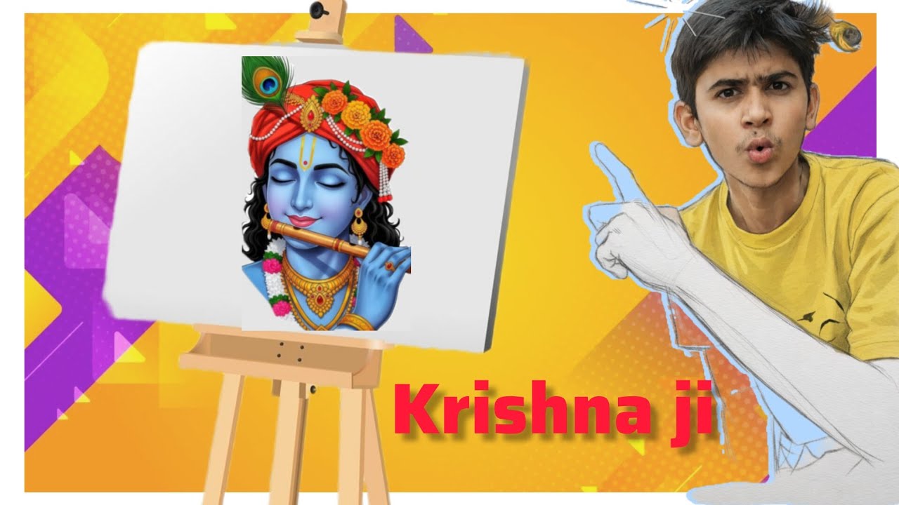 Krishna ji pencil ✏️ sketch  god bless you 🙏 