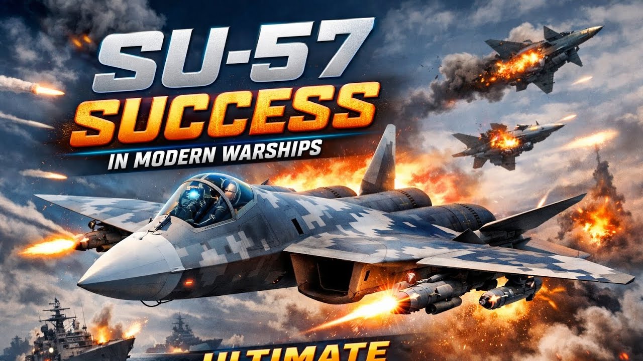 SU-57 Success in Modern Warships | Ultimate Stealth Fighter Power