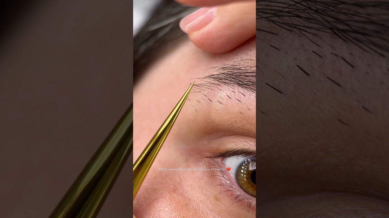 Depilaci&oacute;n con pinzas de alta precisi&oacute;n y siempre muy satisfactoria! #chazontweezers #cejasperfectas