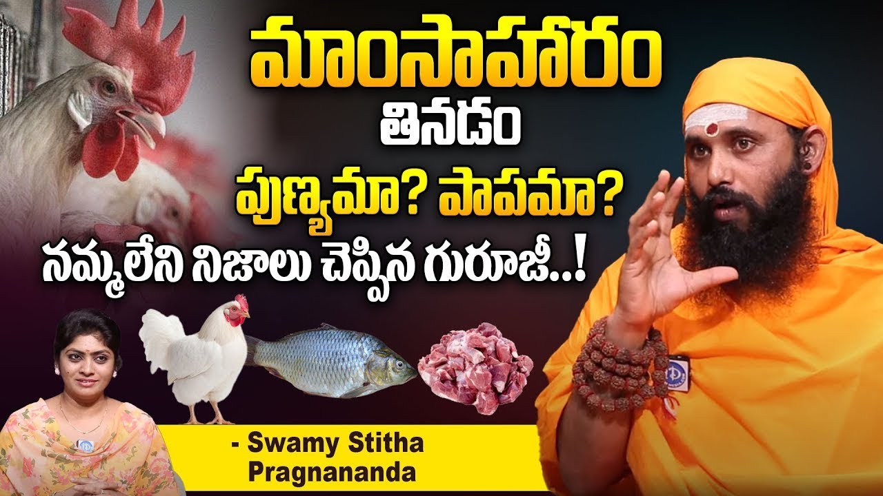 మాంసాహారం తినడం పాపమా.? పుణ్యమా.? | Swami Sthitaprajnananda Saraswati Exclusive Interview | iDream