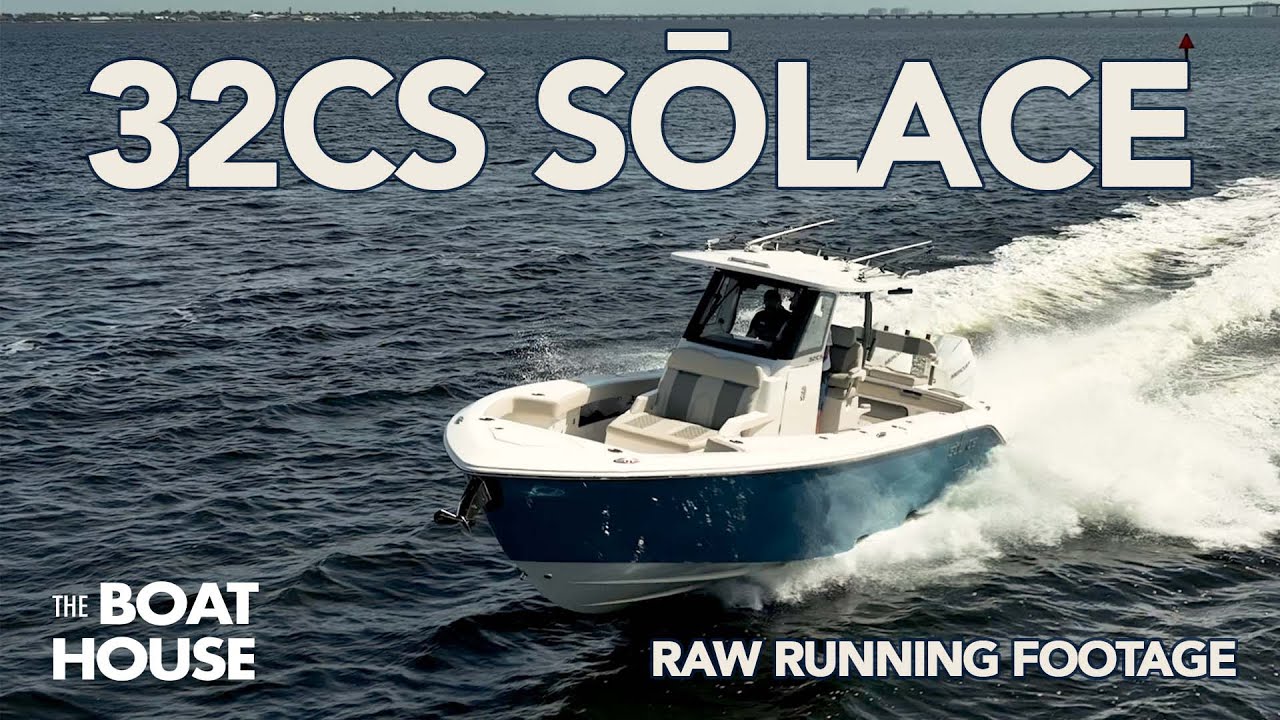 2025 32CS Center Console by Sōlace Boats | Raw Running Footage