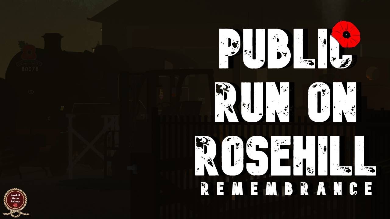 Remembrance public run day 1. RoseHill Steam Railway - 08/11/2025