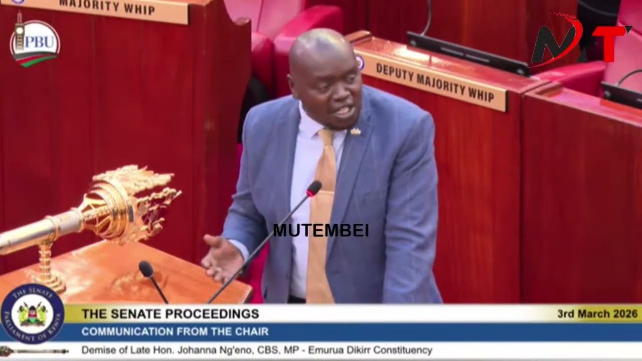 Silence and Pain in Senate as Senators Eulogise the Late MP Johana Ng'eno!