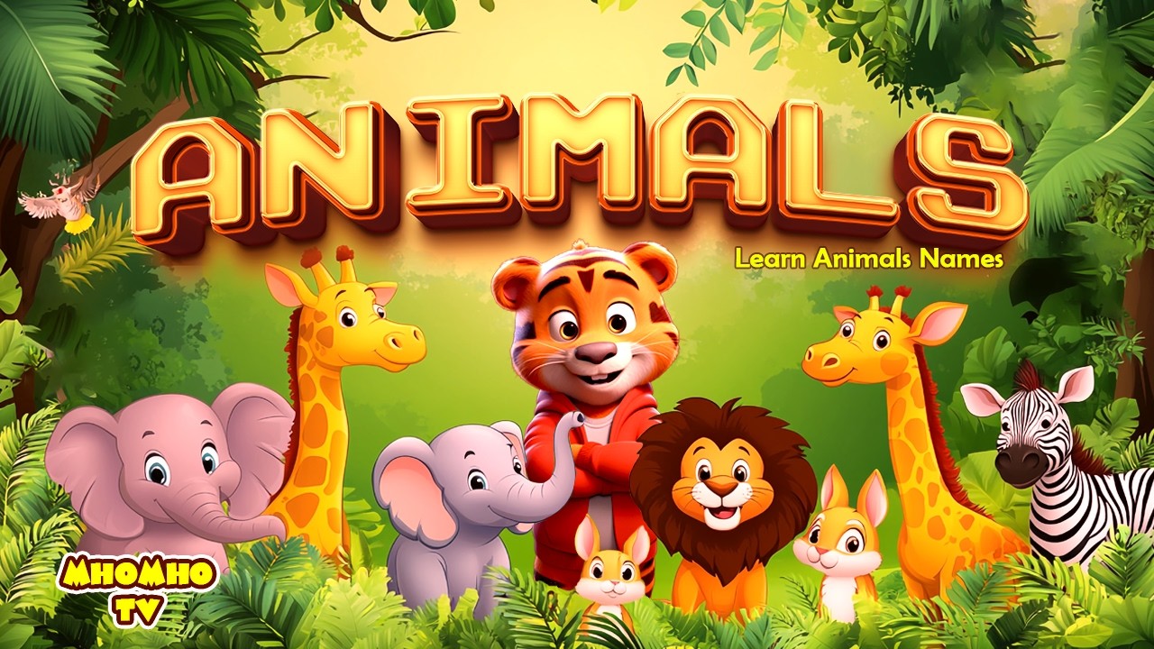 Learn Animals for Kids | Animal Names and Sounds | Preschool Learning Video