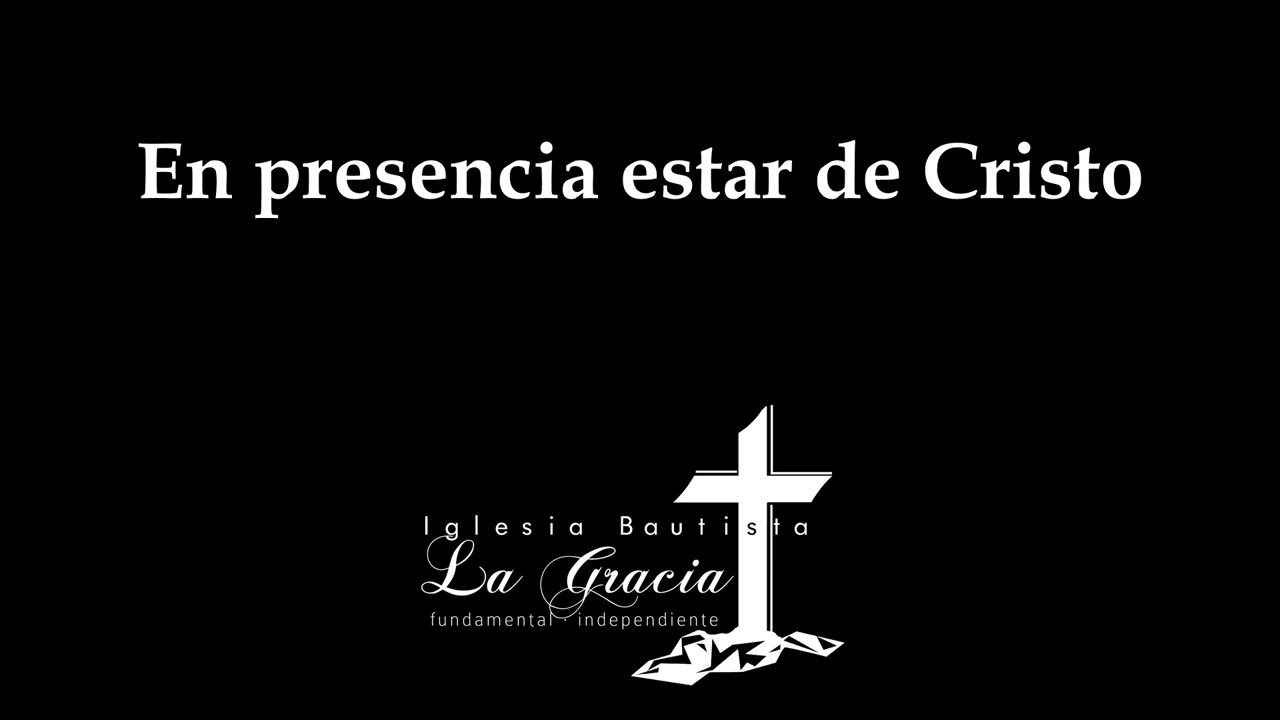 En presencia estar de Cristo | Himno pista