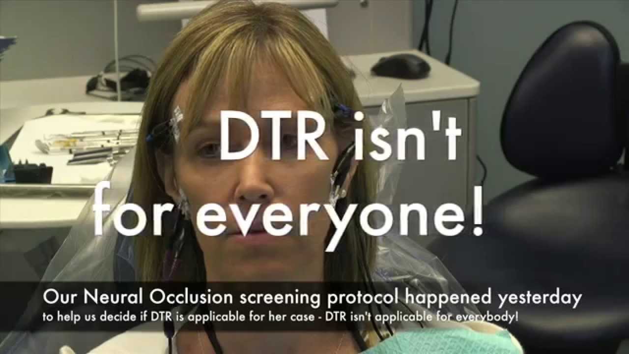 TMJ HELP without splints! DTR works for appropriate patients-like her!