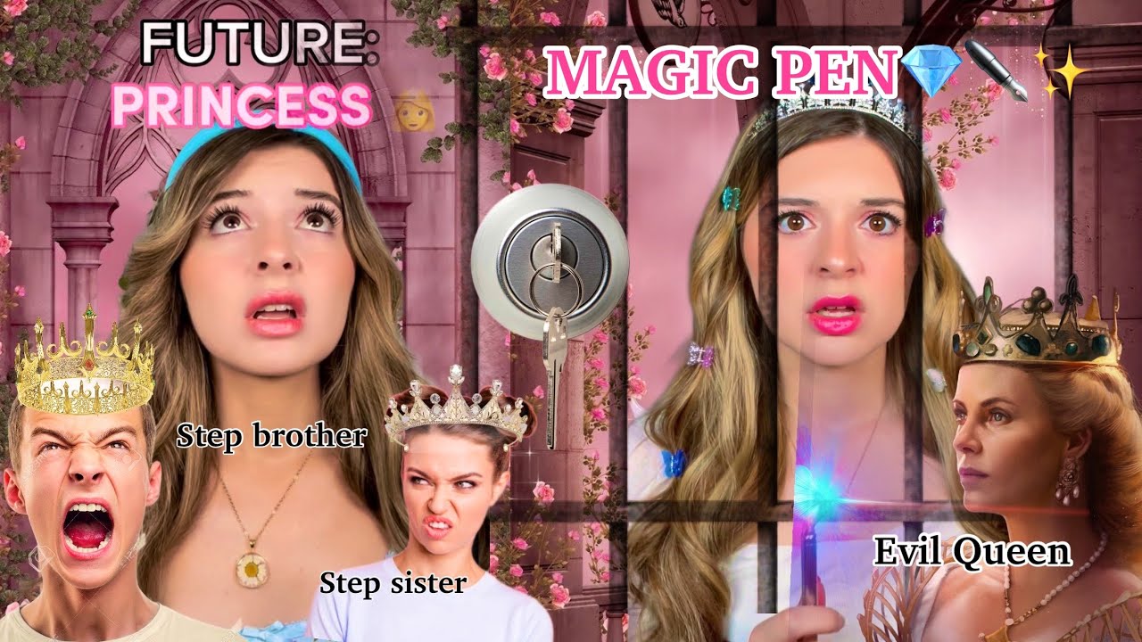 Evil Queen locks Princess away! ⛓️🔐My mom married a King!🤴👰‍♀️(POVS FULL SERIES) #acting #skit