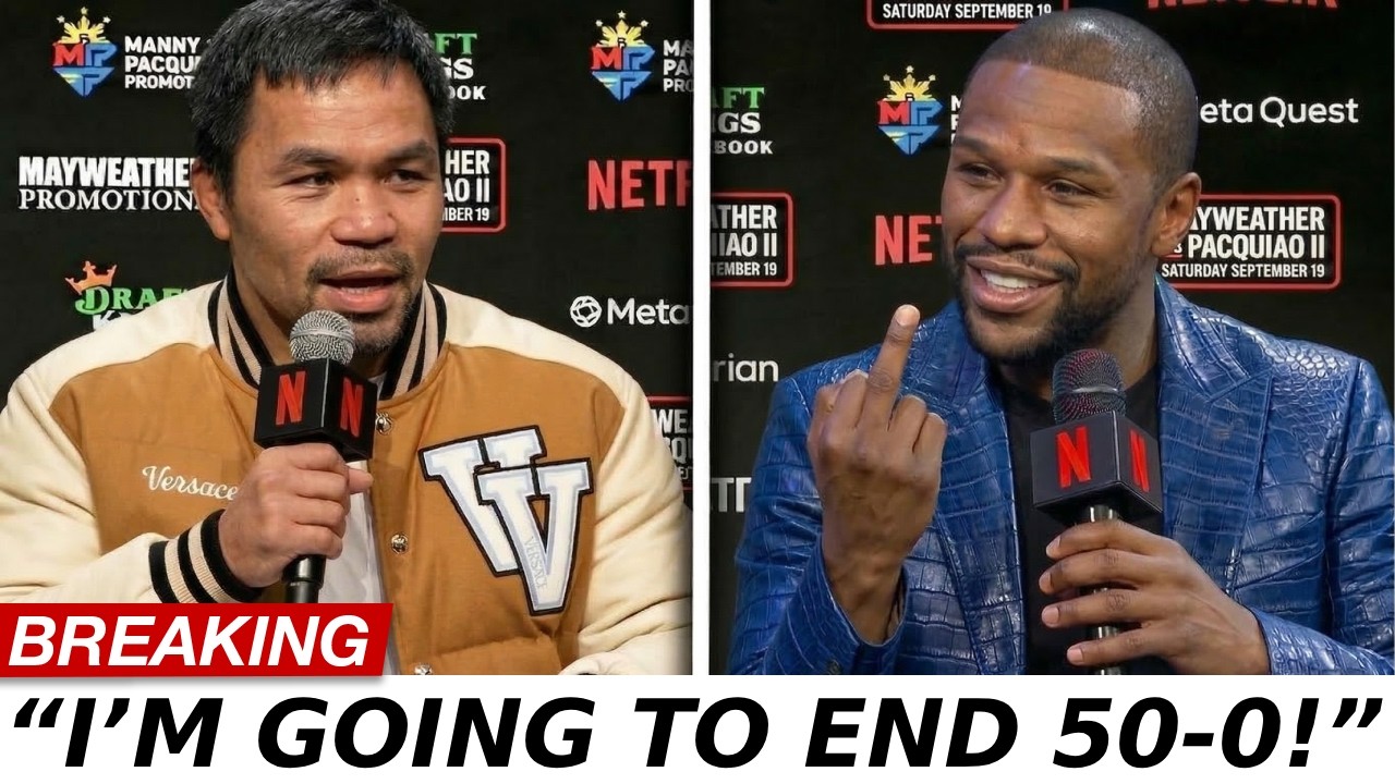 BREAKING: “NO MORE UNDEFEATED!” Manny Pacquiao WARNS Floyd Mayweather At LIVE Press Conference