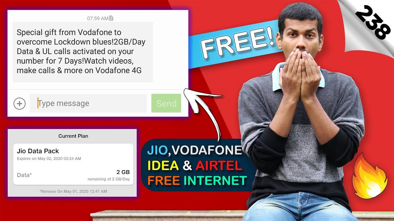 ⚡⚡ FREE LOOT Internet | Vodafone, Jio, Airtel, Idea FREE Internet Offer | FREE Data | @DekhReview