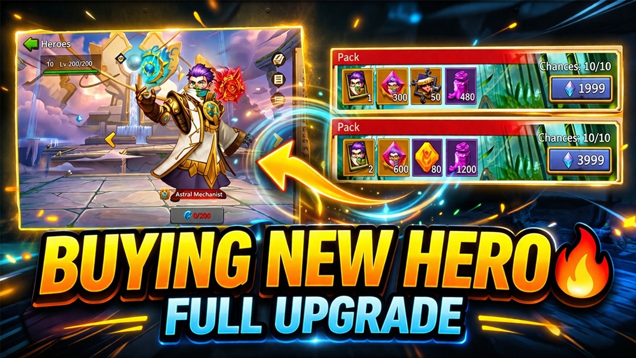 BUYING NEW HERO - ASTRAL MECHANIST -  CASTLE CLASH NEW UPDATE 2026