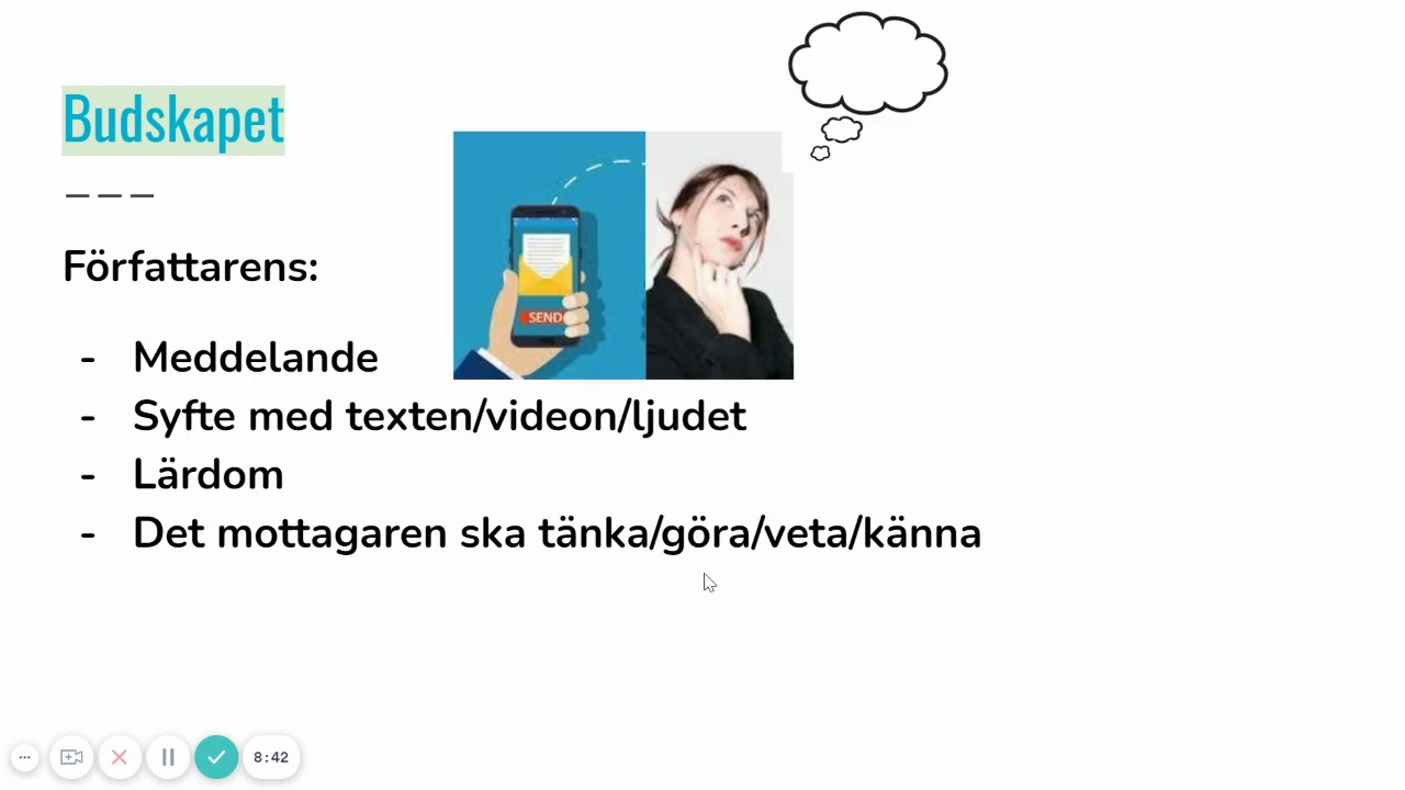Att sammanfatta med budskap