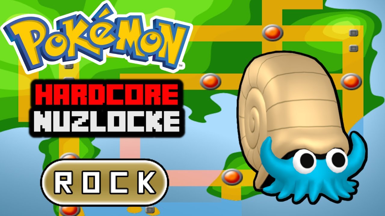 Pokemon FireRed Hardcore Nuzlocke - ROCK Only (NO Items, NO Overleveling)