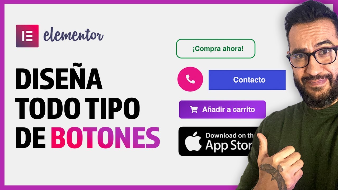🔥 Tutorial dise&ntilde;o de botones con Elementor - Wordpress