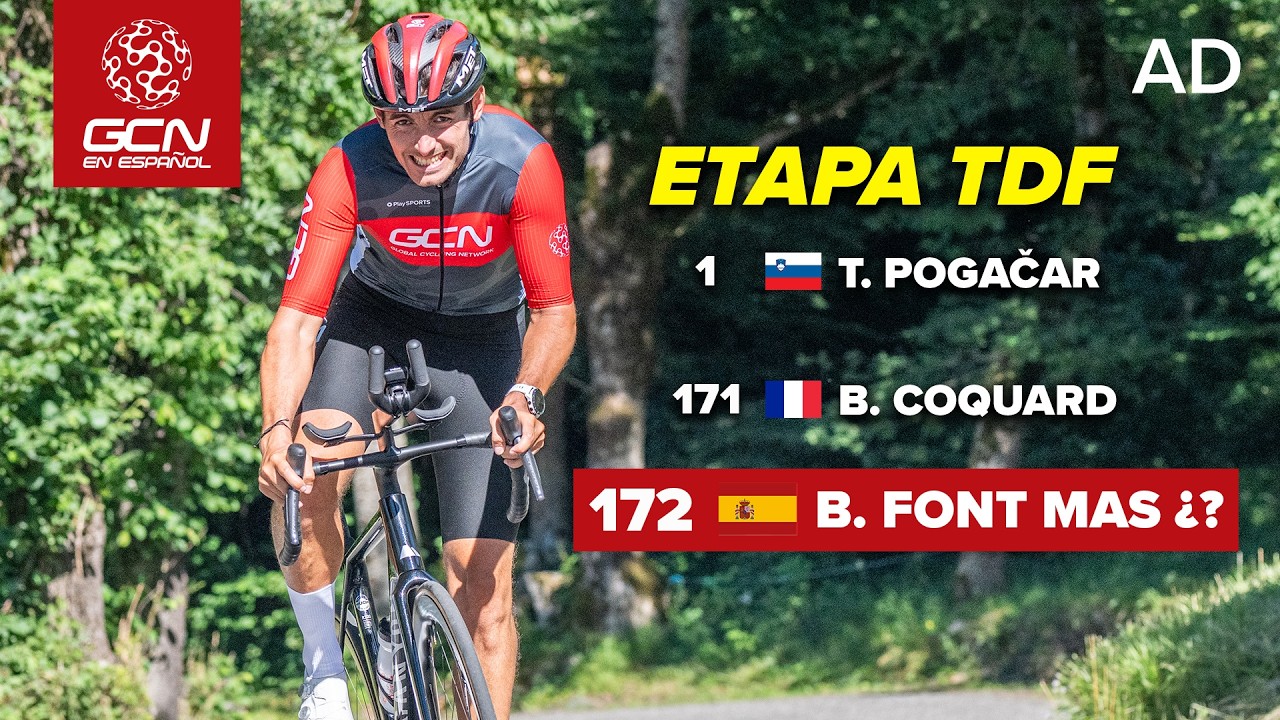 ¿Soy capaz de escalar como el PRO MÁS LENTO del Tour de Francia? GCN vs Fuera de Control