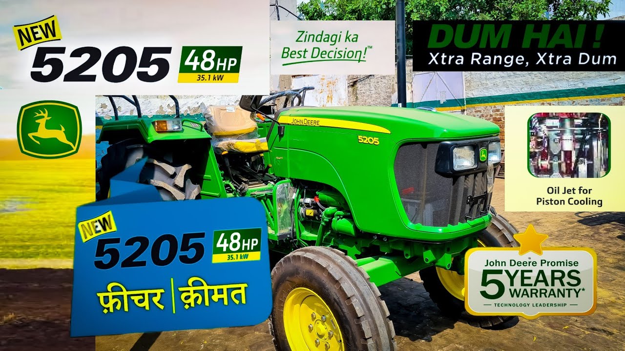 फीचर्स की कोई कमी नहीं है इसमें भी || John Deere 5205 || Full detailed review with Price ||