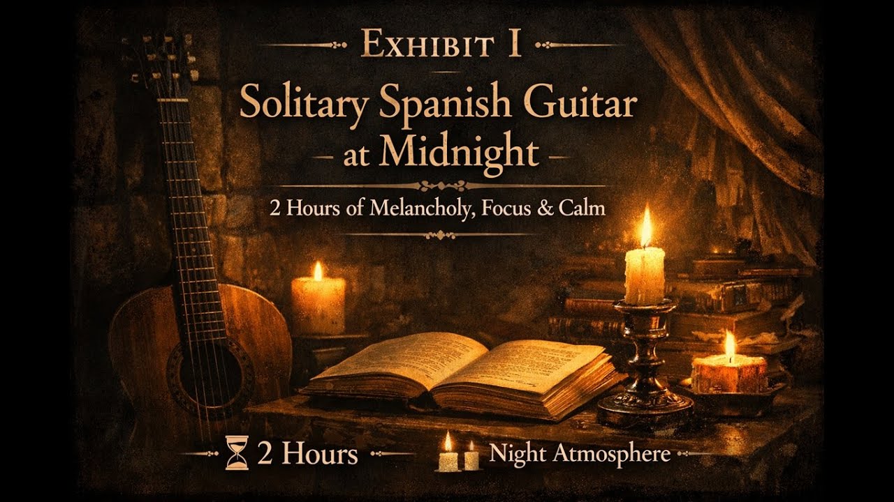 Solitary Spanish Guitar for Deep Sleep & Night Work (2 Hours) — Nocturne Music Archive (Exhibit I)