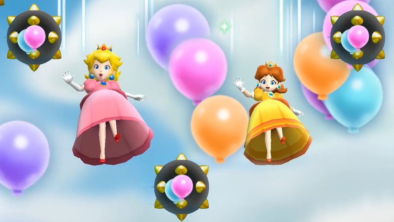 Mario Party 9 - Peach vs Daisy Master Difficulty| Cartoons Mee