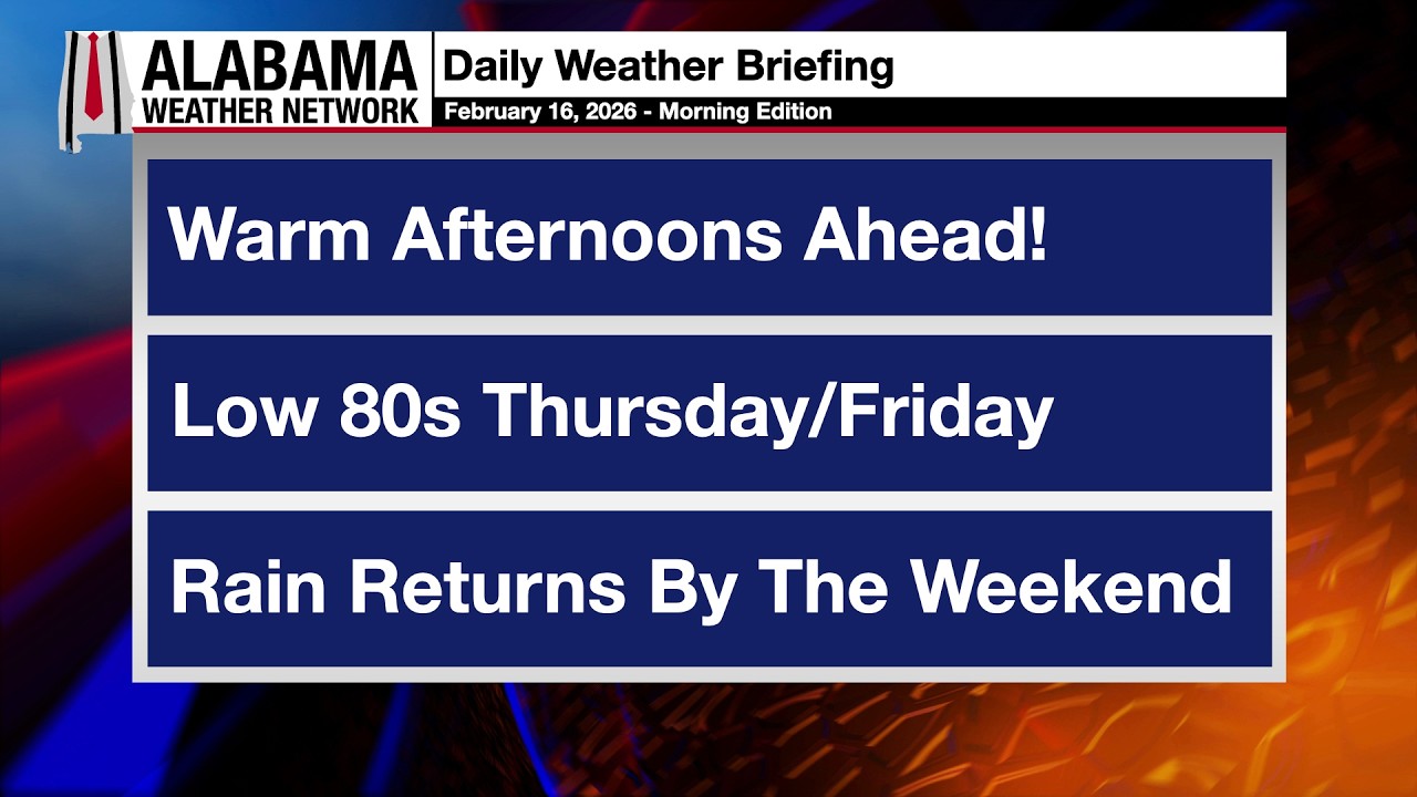 James Spann's Morning Briefing - Monday 2.16.26