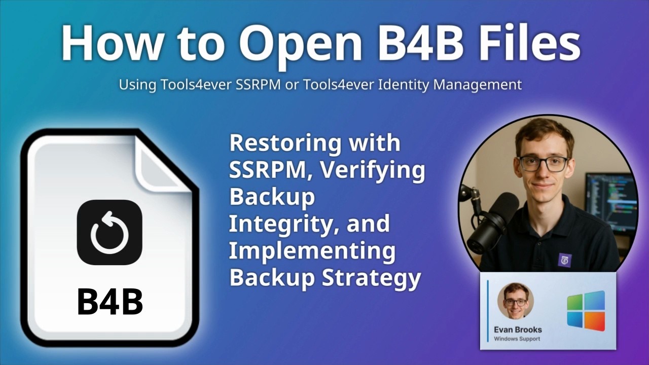 Как открыть файлы B4B (резервные копии Tools4ever SSRPM)