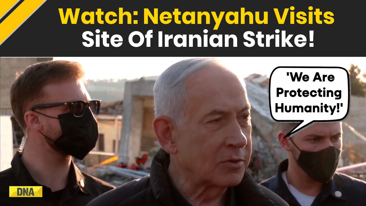 Israel Iran War: 'We Are Protecting Humanity' PM Netanyahu Visits Site Of Iranian Missile Strike