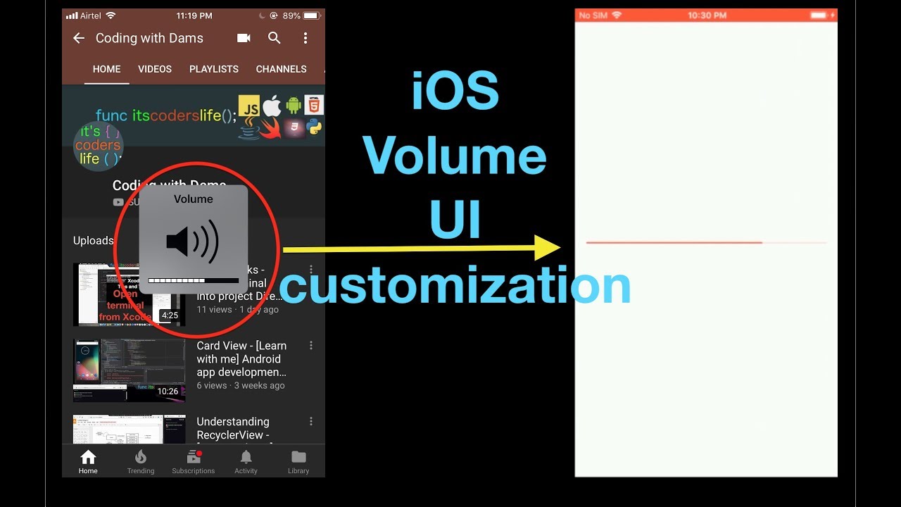 How to customize iOS volume change UI? - iOS Development