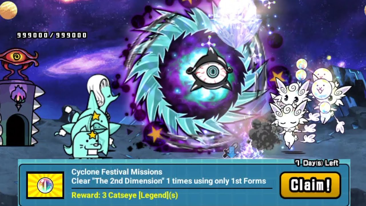 Lumina First Form vs Super Cosmic Cyclone | The Battle Cats