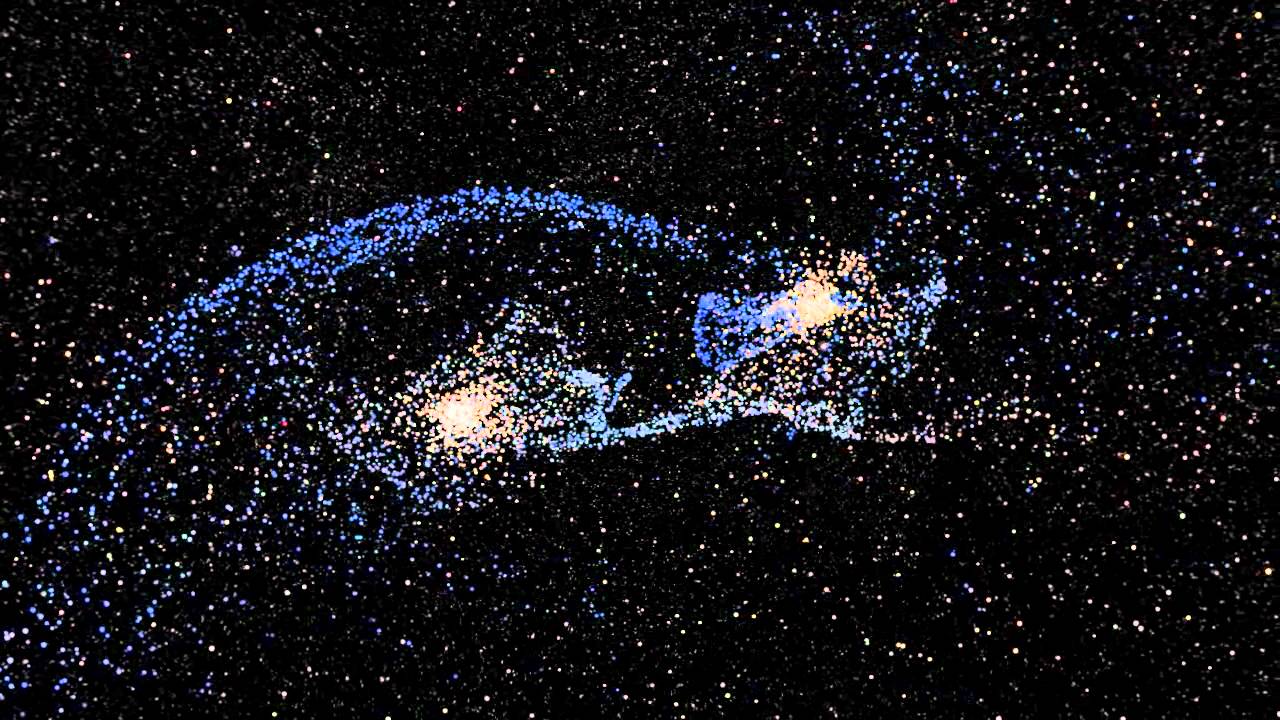 Milky Way and Andromeda Galaxy Collision