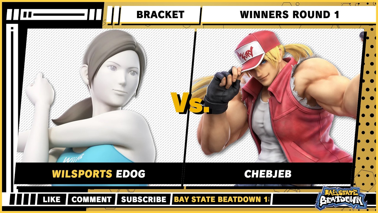 Bay State Beatdown 187 - Edog (Wii Fit Trainer) VS ChebJeb (Terry) - SSBU Singles
