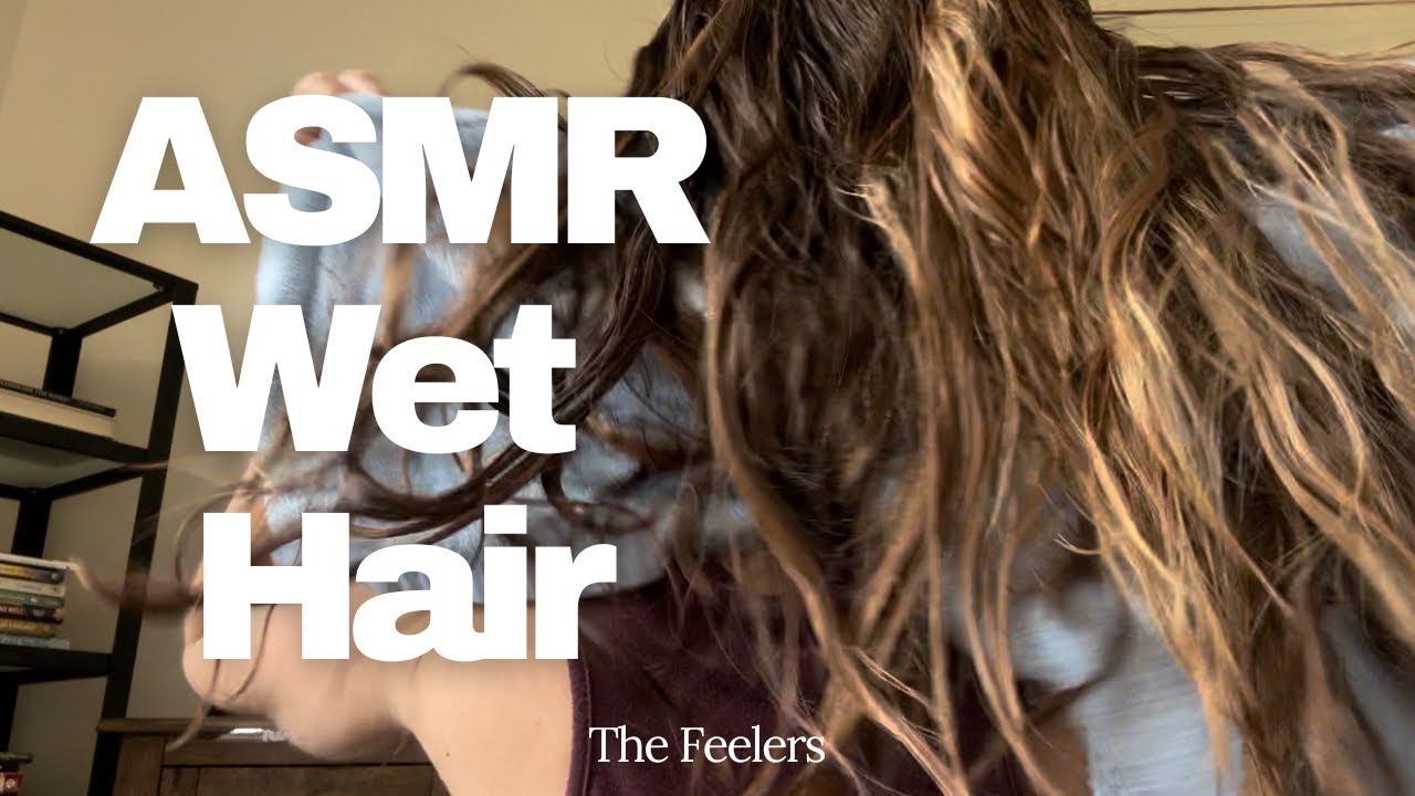 ASMR | Soothing & Calming | Wet, Long, Blonde Hair Brushing | No Talking |