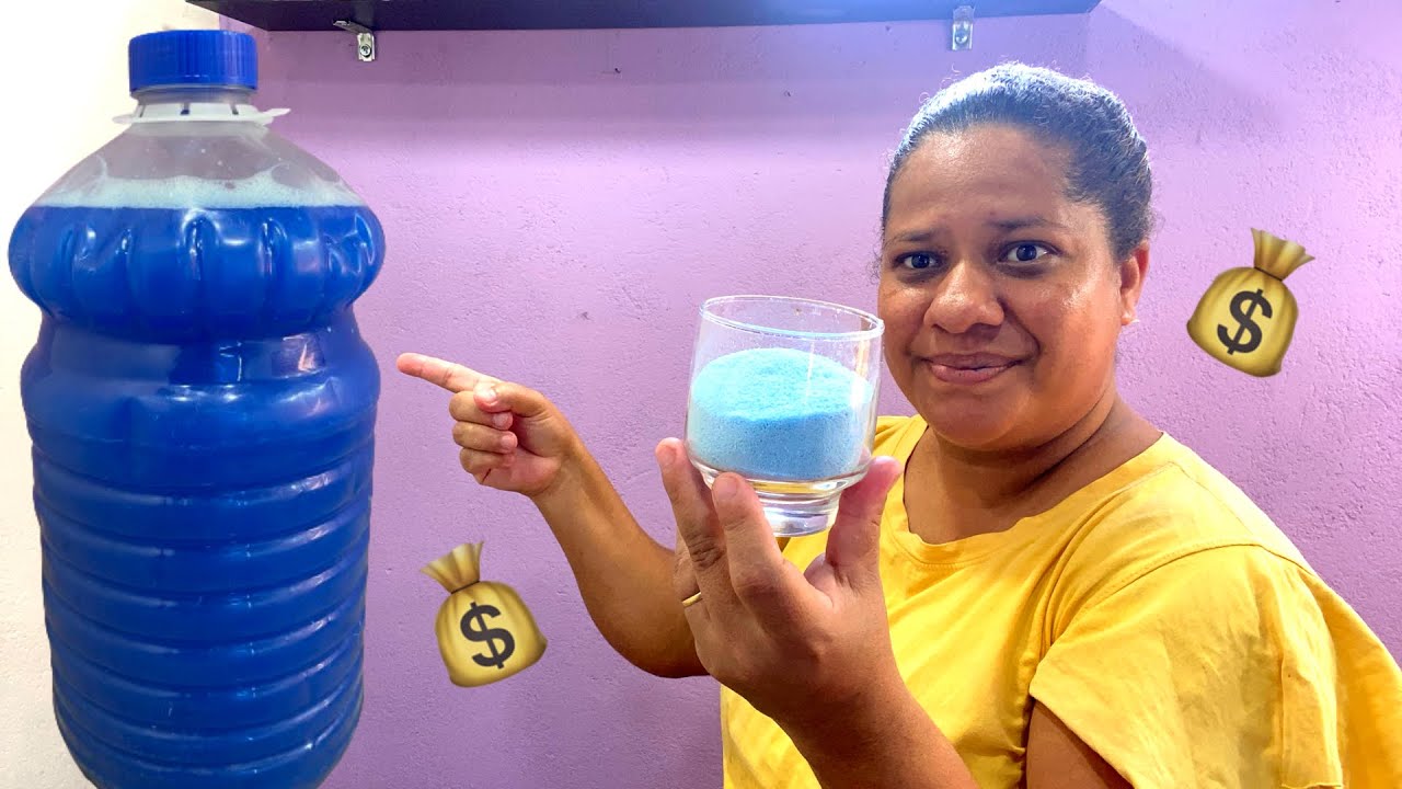 🔴Apenas MEIO COPO de sabão em pó e transformei em 5 litros de sabão líquido terminou já pode usar