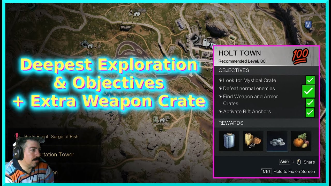 Holt Town Objective, exploration + Extra Gear Crate | Once Human