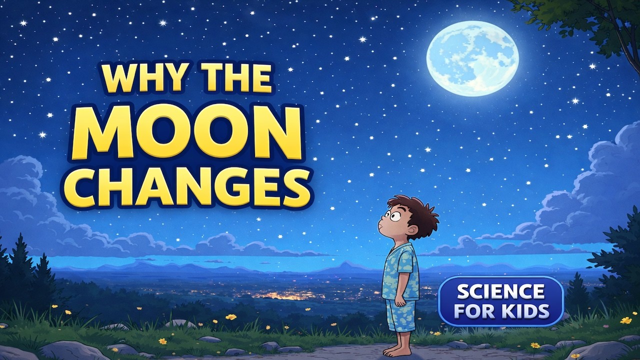 Why Does the Moon Change Shape? 🌙 | Moon Phases Explained for Kids