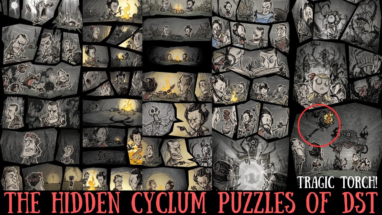 How To Unlock The Tragic Torch Skin - The HIDDEN Cyclum Puzzles of Don't Starve Together! NEW LORE!?