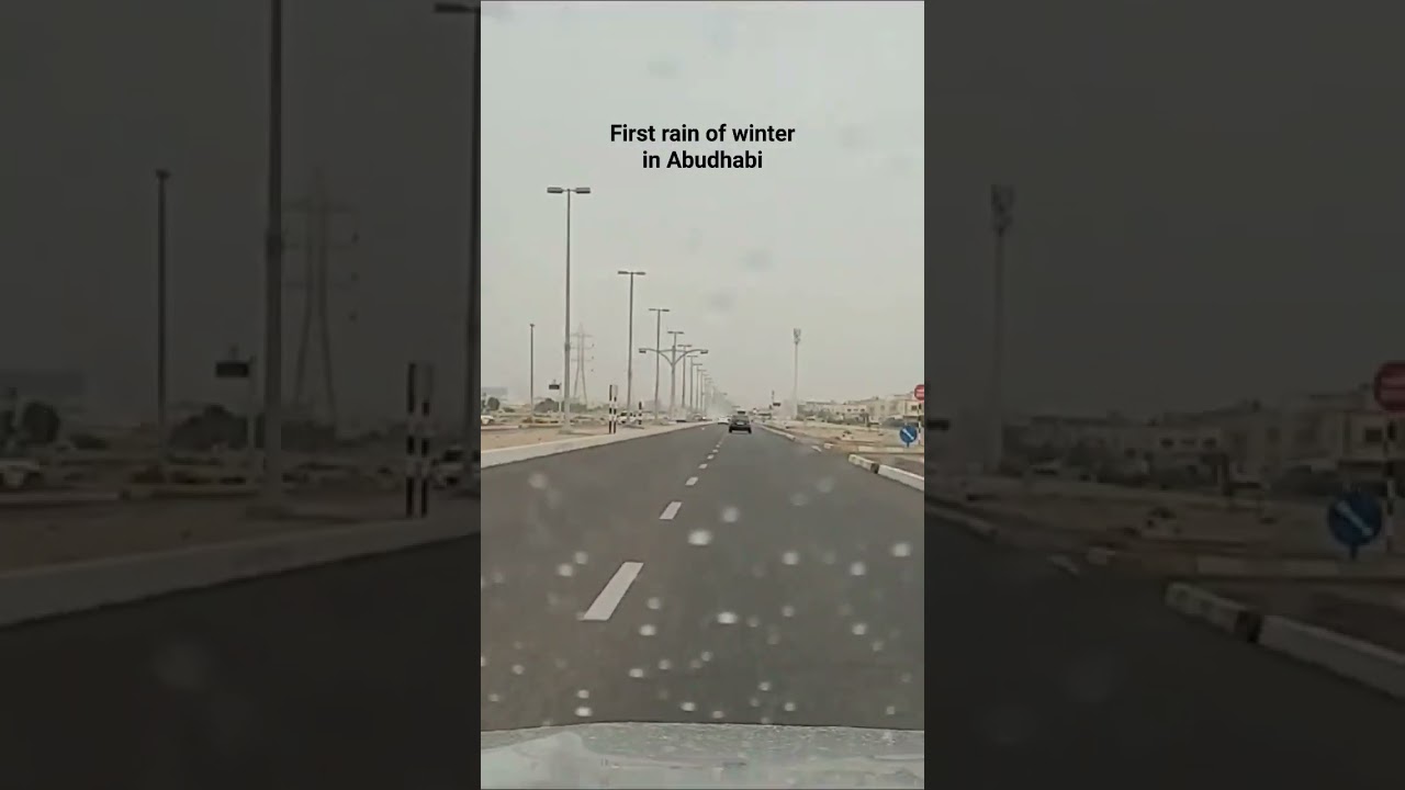 Its raining. First rain of winter in abudhabi. #virul #subscribe #abudhabiyoutube