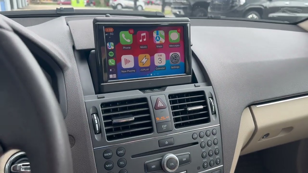 Обзор беспроводного Carplay/Android Auto для Mercedes-Benz C300 2010 года